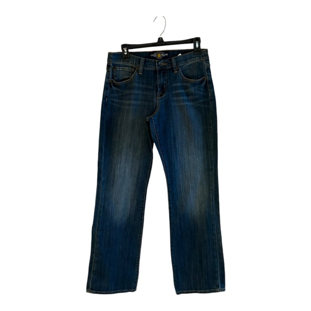 Lucky Brand Brooke Straight Leg Jeans 8 29 Ankle Dark Wash